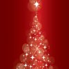 Red Christmas Tree Banner