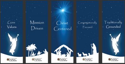 NALC Christmas Core Values Banners Set | LutheranBanners.com